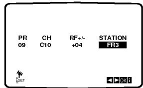 PR 09 CH C10 RF+/- +04 STATION FR3 FRET