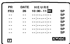LG VP400 P/S - Enregistrement programme utilisation de l'affichage à l'écran - 14