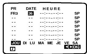 PR DATE HEURE FR3 26 ---- SP -- -- ---- SP -- -- ---- SP -- -- ---- SP -- -- ---- SP JOU DI LU MA ME JE VE SA OK