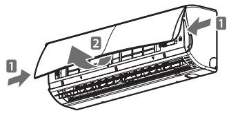LG E12EK - Operating the air conditioner without the remote control - 1