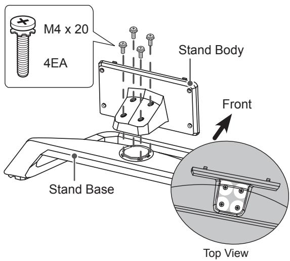 LG 42LM620S - Attaching the stand - 6