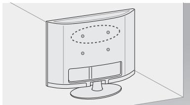 LG 42LM620S - Fixar a TV numa parede - 1