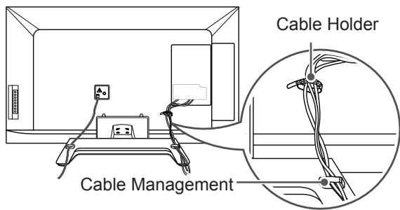 LG 47LM670S - Tidying cables - 2