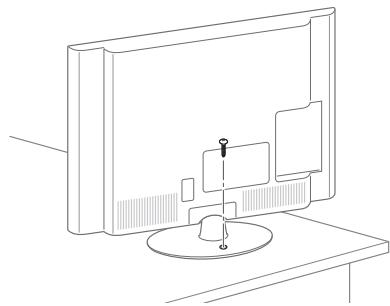 LG 47LM670S - Fixar a TV numa mesa - 1