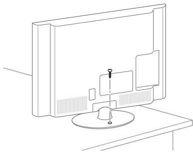 LG 47LM670S - De TV aan een tafel bevestigen - 1