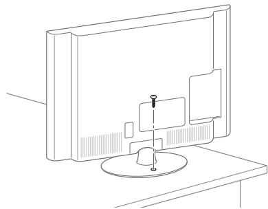 LG 47LM670S - Befestigen des TV-Gerätes an einem Tisch - 1