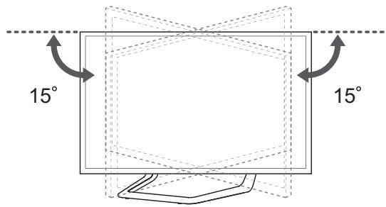 LG 42LN575S - Adjusting the angle of the TV to suit view - 1
