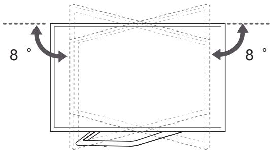 LG 42LN575S - Ajustement de l'angle de la TV afin de trouver le meilleur angle de vue - 3