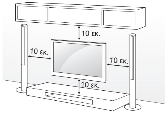 LG 47LA620,  42LA660S,  42LA691S,  47LA6130,  47LA620,  47LA620S,  47LA660S,  47LA691S,  55LA620S,  55LA660S,  55LA691S,  60LA620S,  60PA5500,  60PA6500 - Επιτοίχια τοποθέτηση - 1