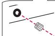 Diagram showing a device with an arrow pointing to a box, indicating a process or operation.