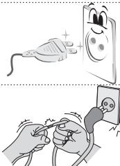Illustration showing two different electrical installation methods: one with a plug and sparkles, the other with a hand holding a tool (no text or symbols present)