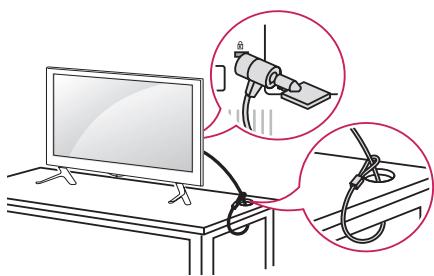 LG 42LB650V - Utilizzo del sistema di sicurezza Kensington - 1