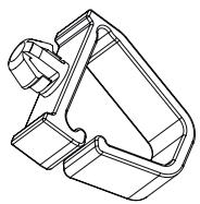 Technical line drawing of a mechanical bracket or housing component (no text or symbols)