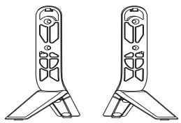 Line drawing of two identical mechanical device variants with mounting feet (no text or symbols)