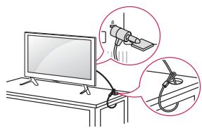 LG 32LF510B - Χρήση του συστήματος ασφαλείας kensington - 1