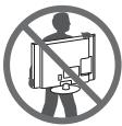 LG 32LF510B - Lifting and moving the TV - 1