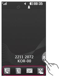 LG KP501 - Numéros abrégés en mode veille - 1