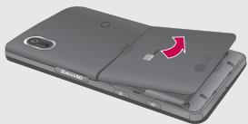 LG KP501 - Retrait du couvercle de la batterie - 1