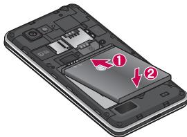 LG OPTIMUS 4X HD - Installation de la carte SIM et de la batterie - 3
