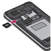 LG OPTIMUS 4X HD - To insert a memory card: - 1