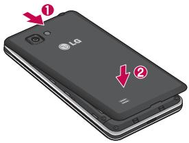 LG OPTIMUS 4X HD - Installation de la carte SIM et de la batterie - 4
