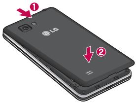 LG OPTIMUS 4X HD - Installing the SIM card and battery - 4