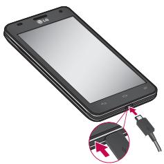 LG OPTIMUS 4X HD - Charging your phone - 1