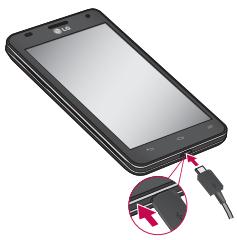 LG OPTIMUS 4X HD - Chargement de la batterie - 1