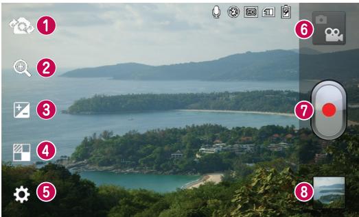 LG OPTIMUS 4X HD - Getting to know the viewfinder - 1