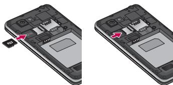 LG OPTIMUS 4X HD - Retirer une carte mémoire en toute sécurité : - 1