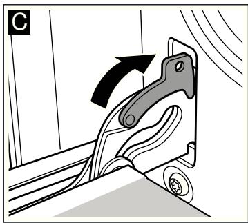 BOSCH HBN231E2,  HBN231E4 - Accrocher la porte - 3