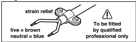 BOSCH GSH 11 E PROFESSIONAL - WARNING! Important instructions for connecting a new 3-pin plug to the 2-wire cable. - 1