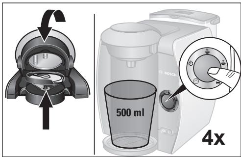 BOSCH TASSIMO - QUICK GUIDE - Ejecución del programa de descalcificación - 2