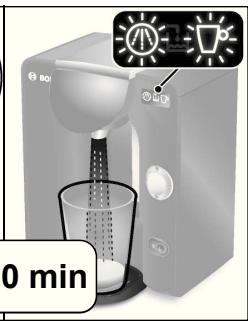 BOSCH TAS 5543 TASSIMO - Gjennomføring av avkalkingsprogrammet - 6