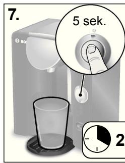 BOSCH TAS 5543 TASSIMO - Köra avkalkningsprogrammet - 5