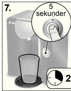 BOSCH TAS 5543 TASSIMO - Gjennomføring av avkalkingsprogrammet - 5