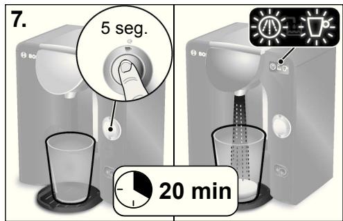 BOSCH TAS 5543 TASSIMO - Executar o programa de descalcificação - 5