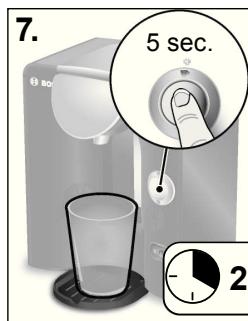 BOSCH TAS 5543 TASSIMO - Running the descending programme - 5