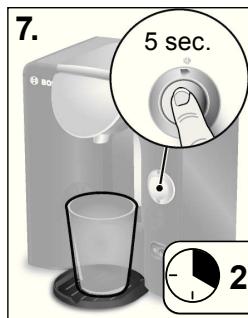 BOSCH TAS 5543 TASSIMO - Effectuer le programme de détartrage - 5