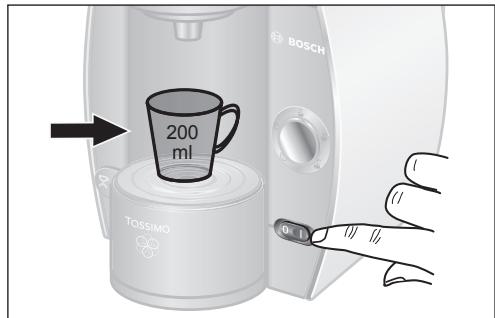 BOSCH TASSIMO TAS4213 - Θέση της συσκευής TASSIMO σε λειτουργία - 1