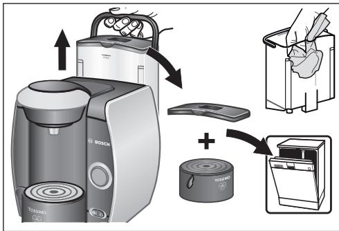 BOSCH TASSIMO TAS4301 - Entretien et nettoyage quotidiens - 3