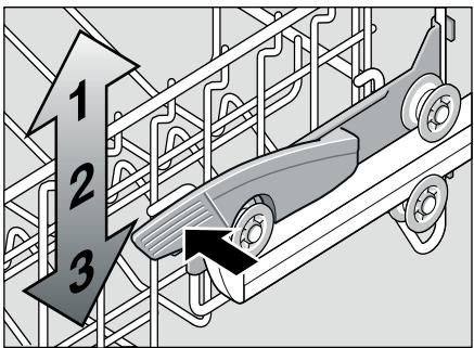 BOSCH SMS69N22EP - Modifier la hauteur des paniers - 1