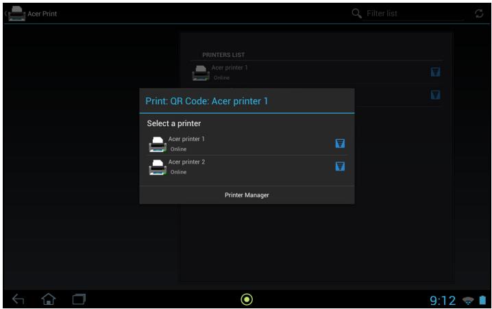 ACER ICONIA TAB W700, ICONIA TAB W700P, ICONIA W700 - Créer et imprimer un code QR - 3