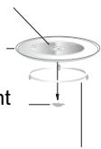 CANDY CMC 2895 DS - Installation du plat tournant - 1