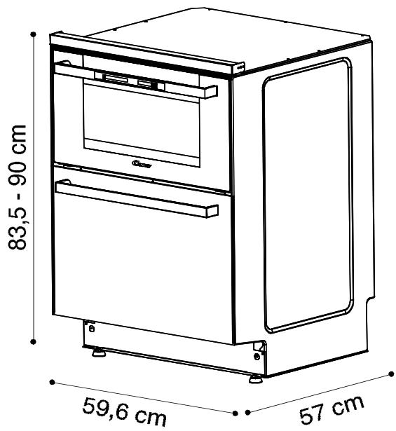 CANDY DUO 609 X, DUO609X - FICHE technique - 1