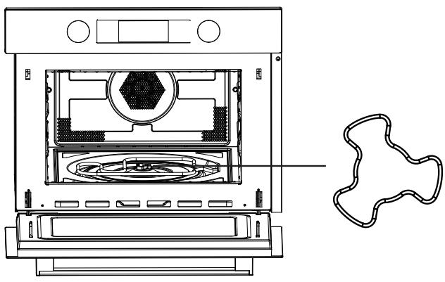 CANDY MIC 440 TX - Installation du plateau tournant - 1