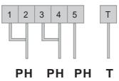 CANDY PVC220 - CONNECTION TO THE TERMINALS ON THE TERMINAL BLOCK : - 6