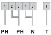 CANDY PVC220 - CONNECTION TO THE TERMINALS ON THE TERMINAL BLOCK : - 5