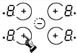 CANDY PVD 640/1 - - STARTING A COOKING ZONE - 1