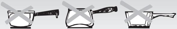 CANDY CH742 - HOB COOKWARE ADVICE - 1